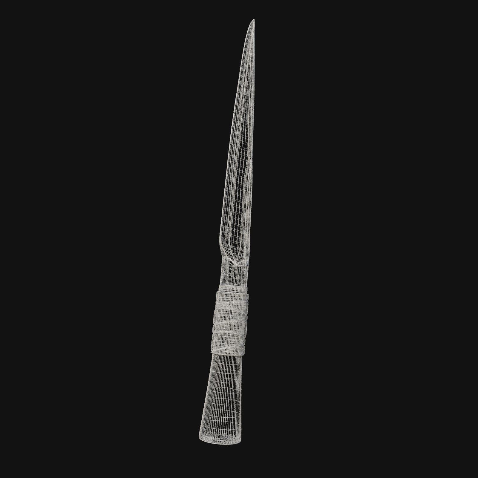 Shadowblade of Stealth Stealthy 3D Model Dagger for Digital Ninj 3D model_4