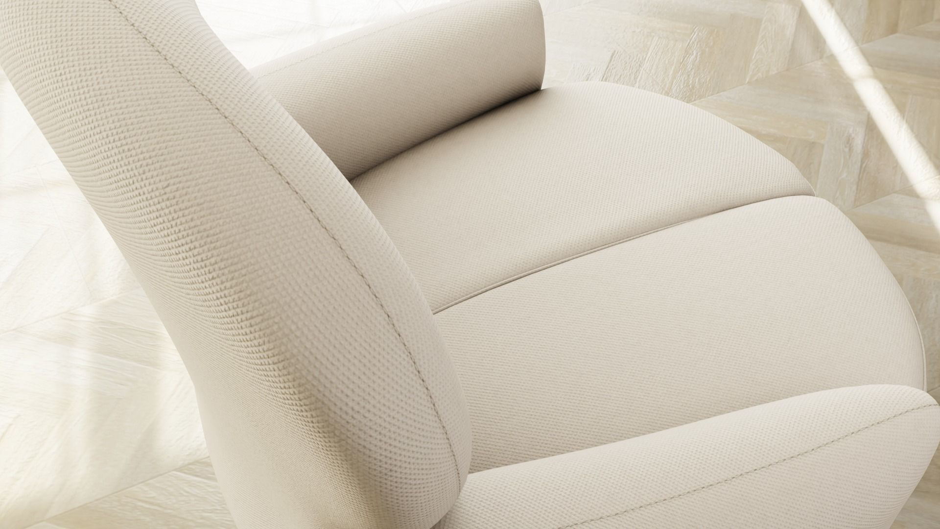 Furniture Accent Chairs Bohemian 011 Low-poly 3D model_3