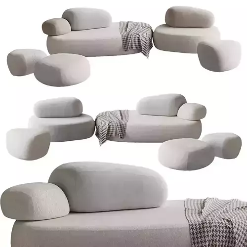 Pebble Rubble Sofa by Moroso