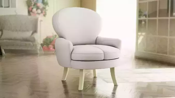 Furniture Accent Chairs Bohemian 012 Low-poly 3D model