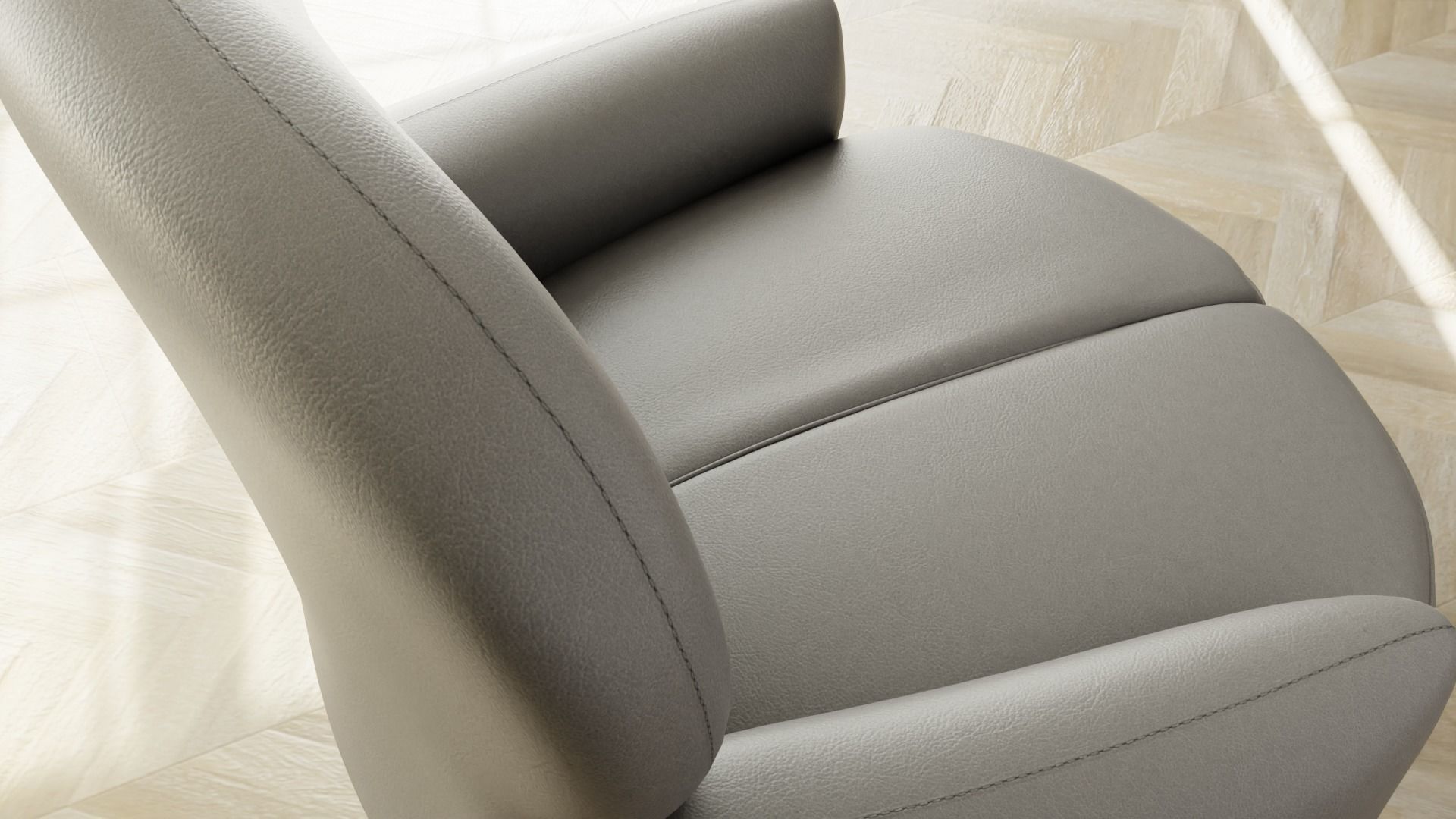 Furniture Accent Chairs Bohemian 013 Low-poly 3D model_3