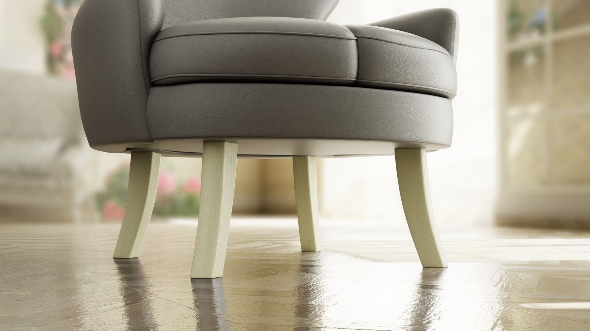 Furniture Accent Chairs Bohemian 013 Low-poly 3D model_4