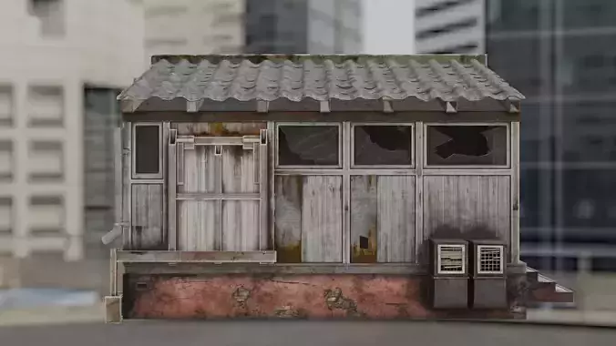 old house crack  Free 3D model