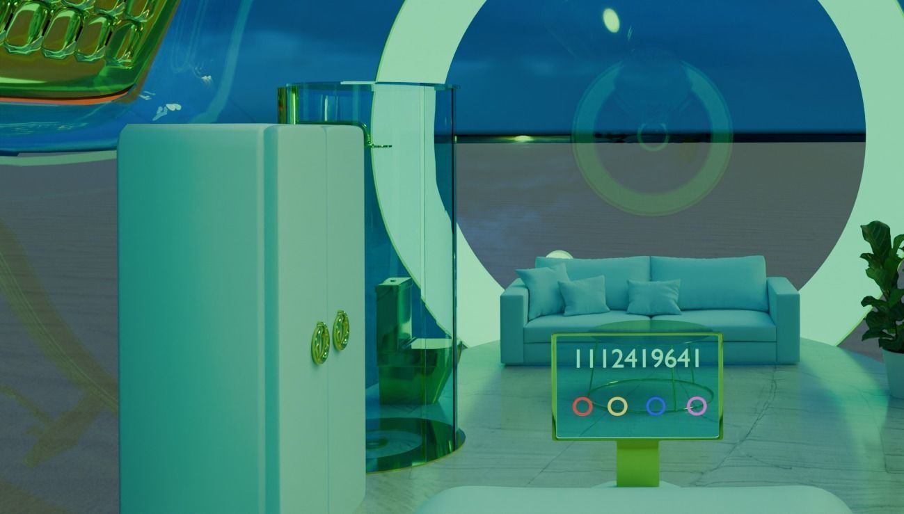 Futuristic mars house 3D model_6