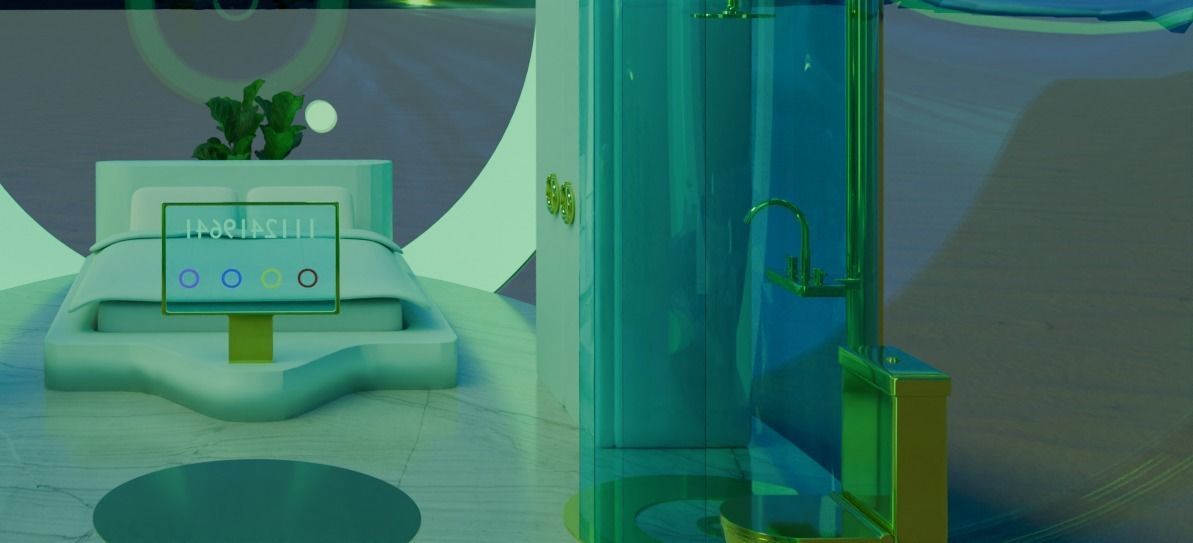 Futuristic mars house 3D model_5