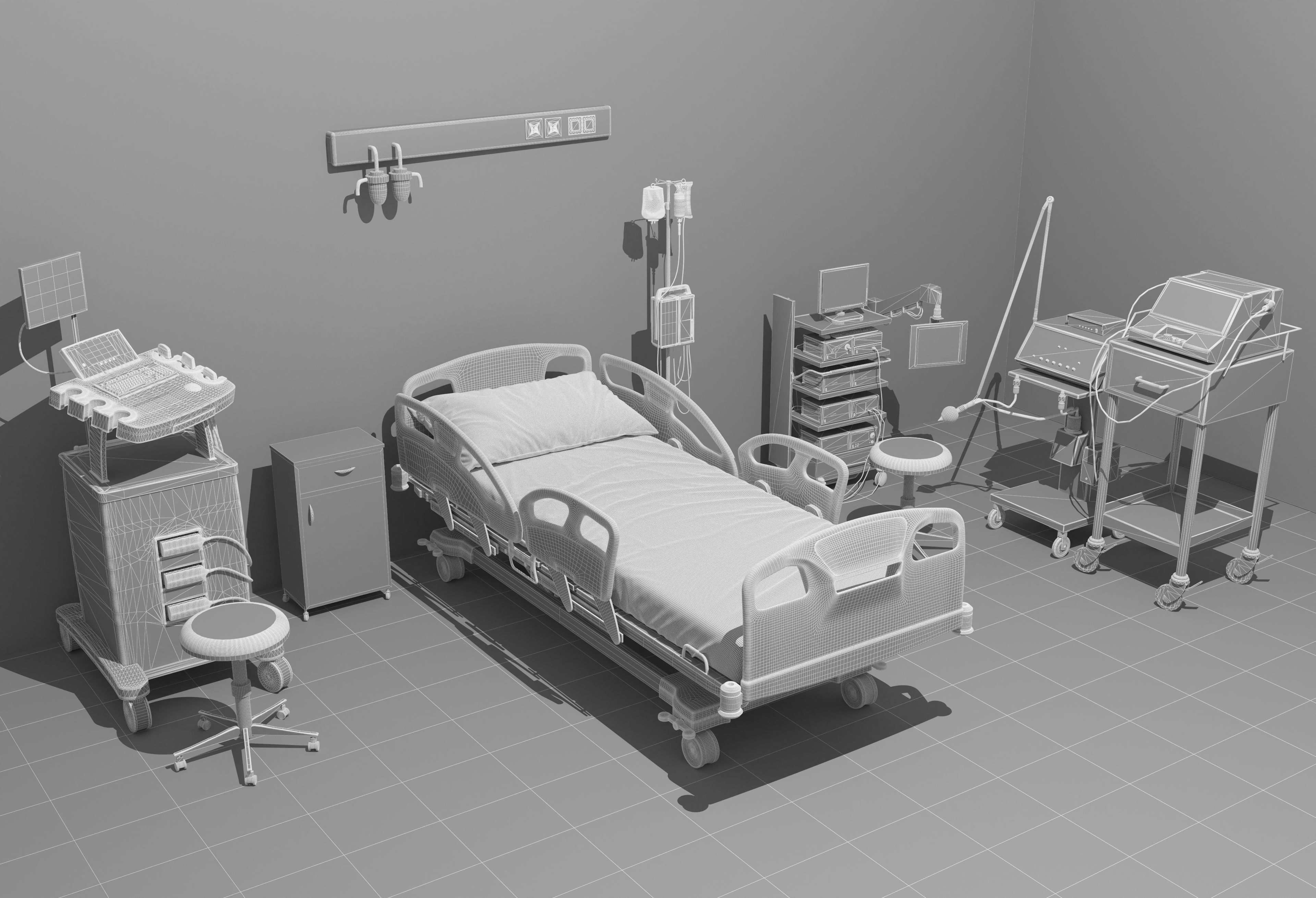 Intensive Care Unit 4 - 4K 3D model_18