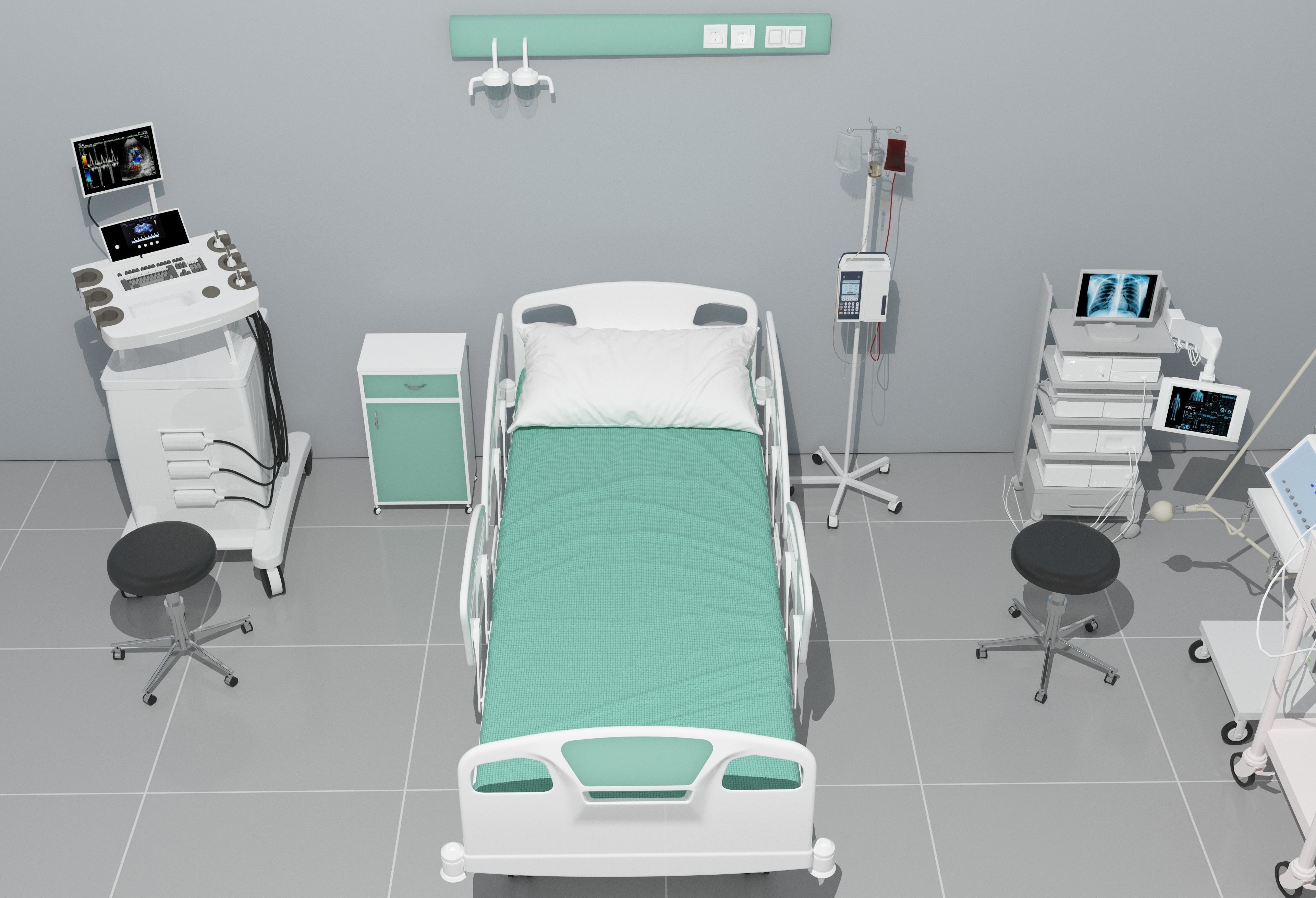 Intensive Care Unit 4 - 4K 3D model_17