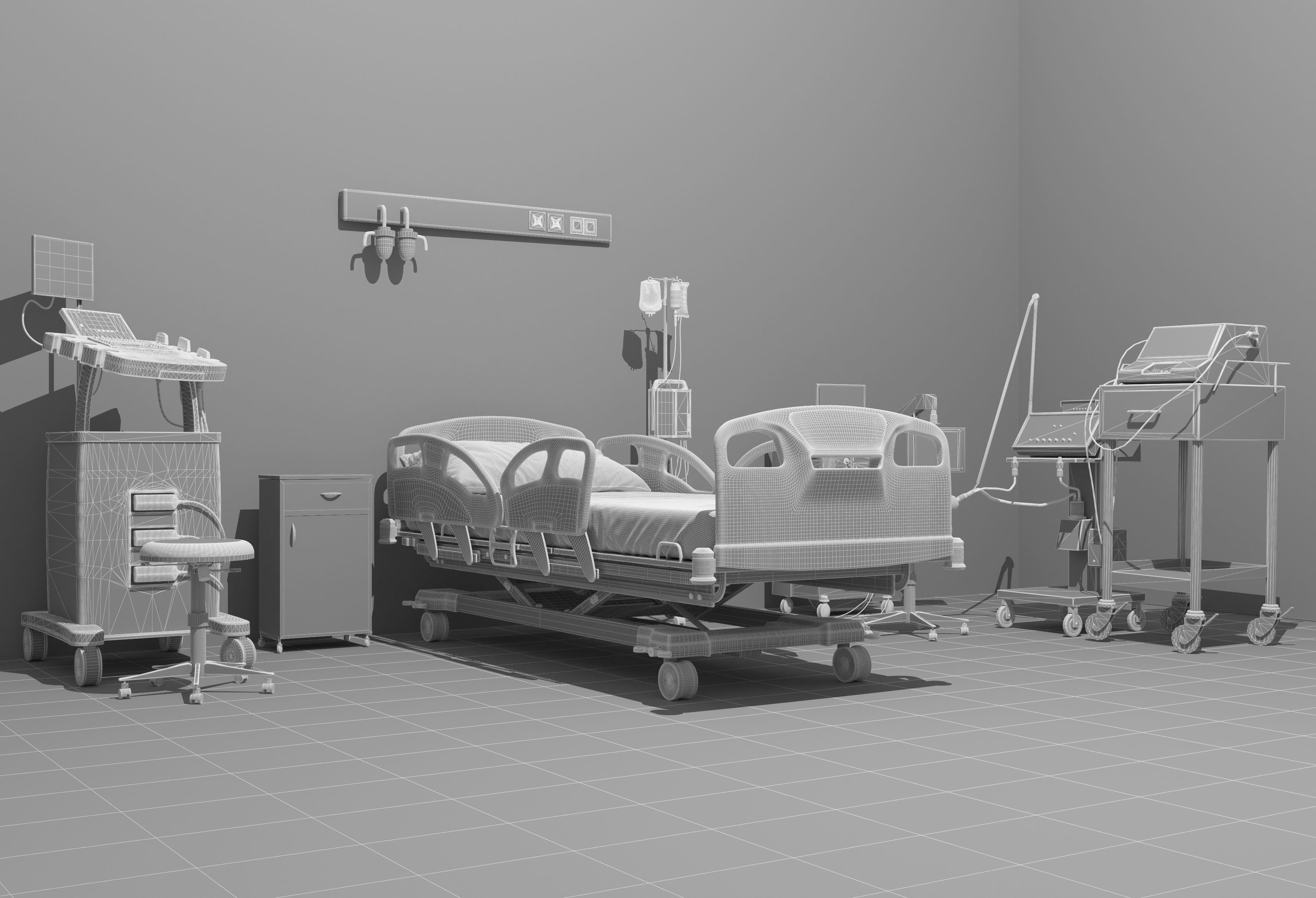 Intensive Care Unit 4 - 4K 3D model_33
