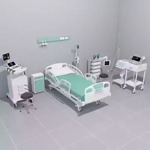 Intensive Care Unit 4 - 4K 3D model