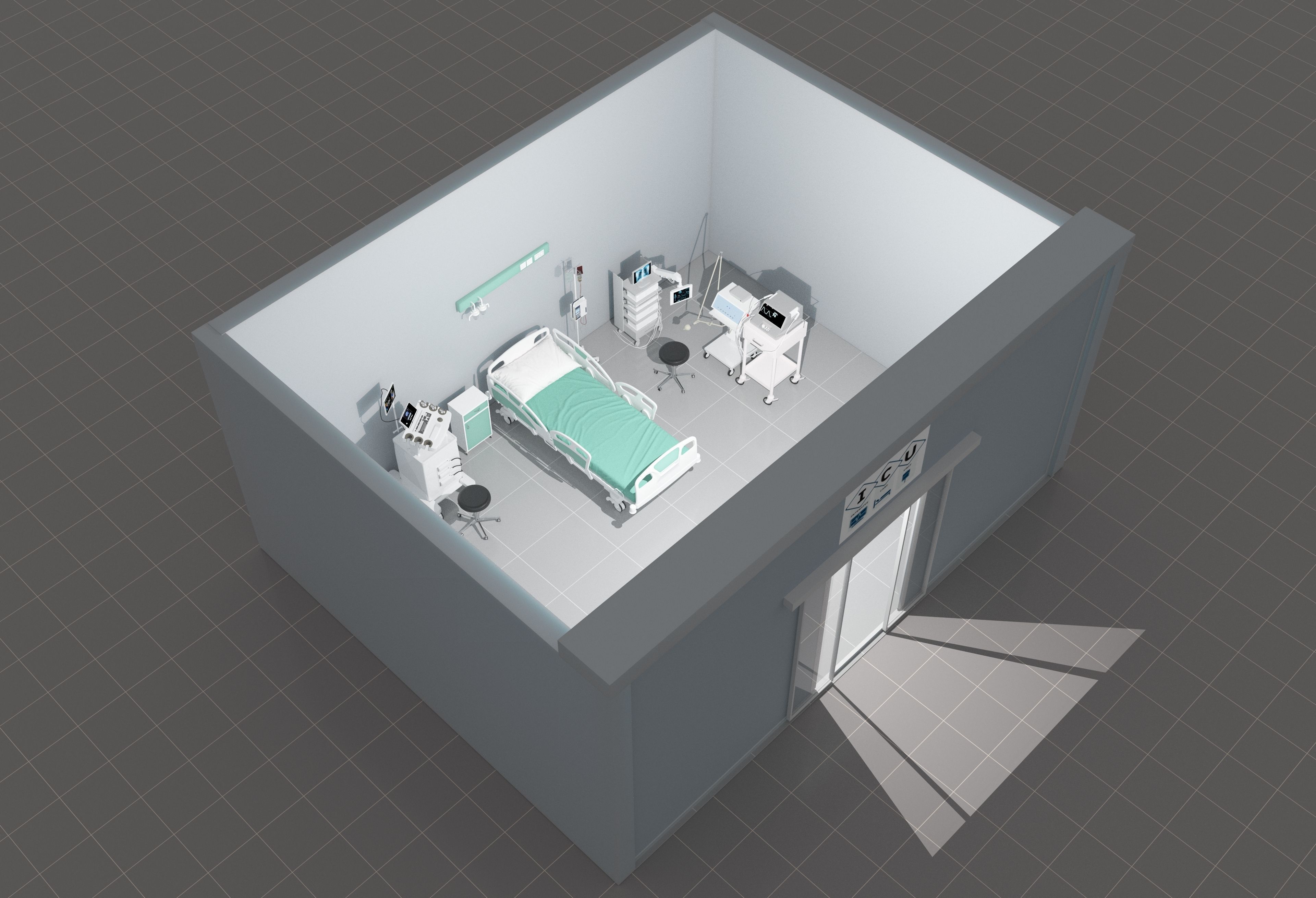 Intensive Care Unit 4 - 4K 3D model_1