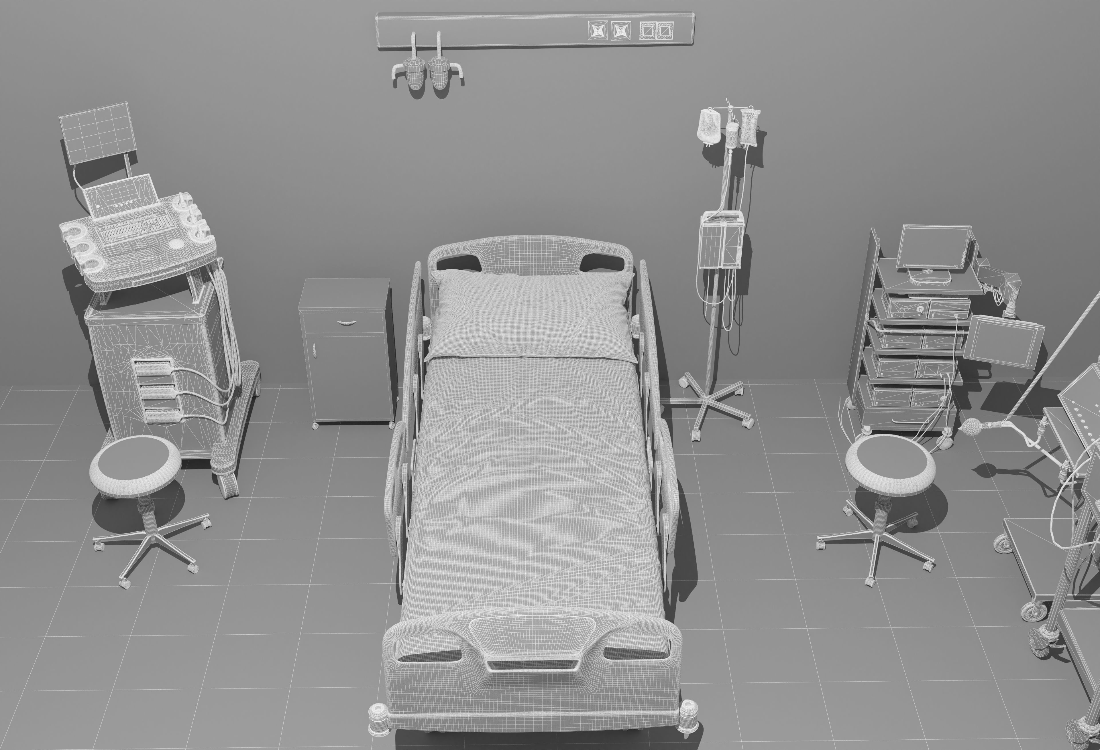 Intensive Care Unit 4 - 4K 3D model_19