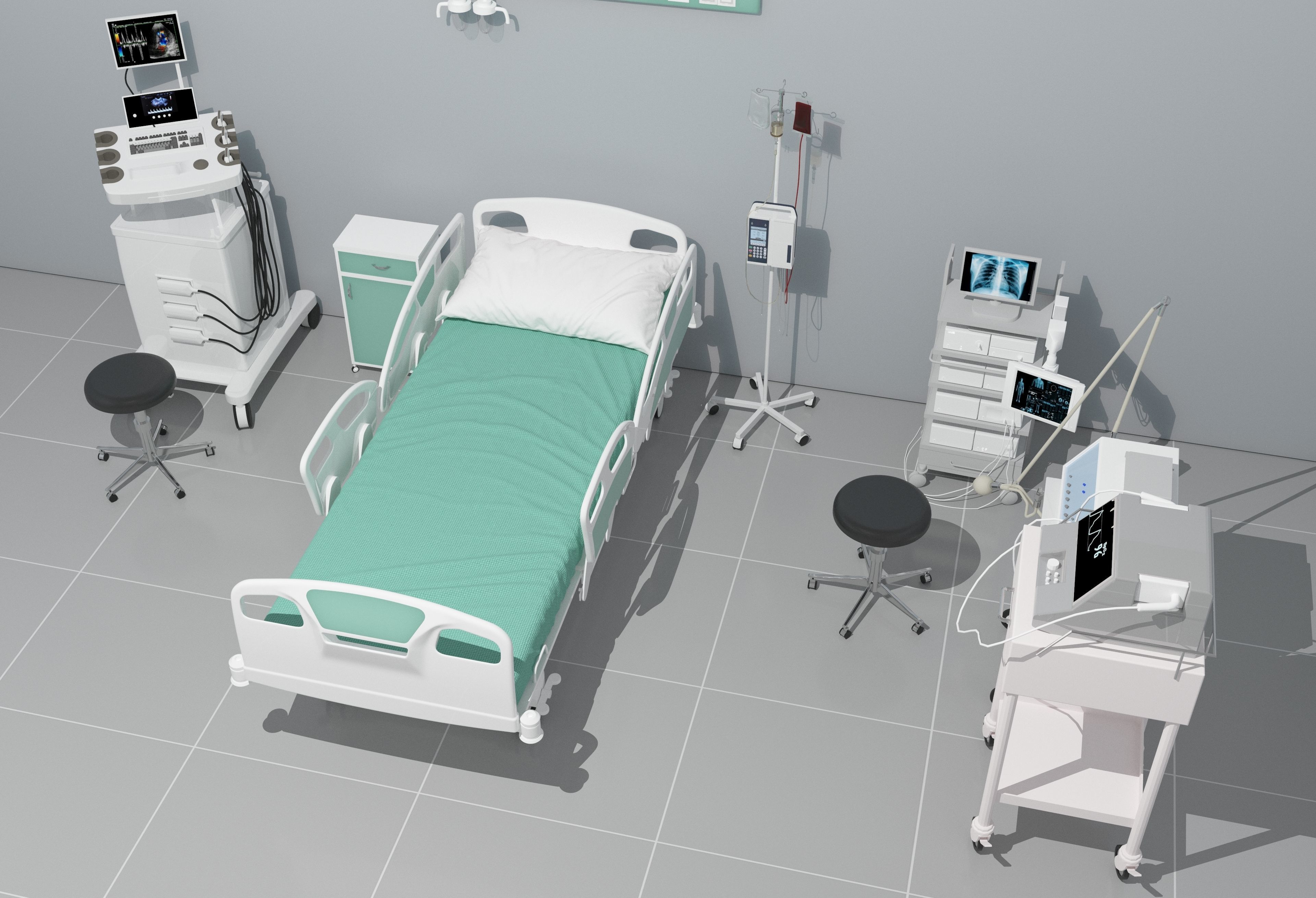 Intensive Care Unit 4 - 4K 3D model_8