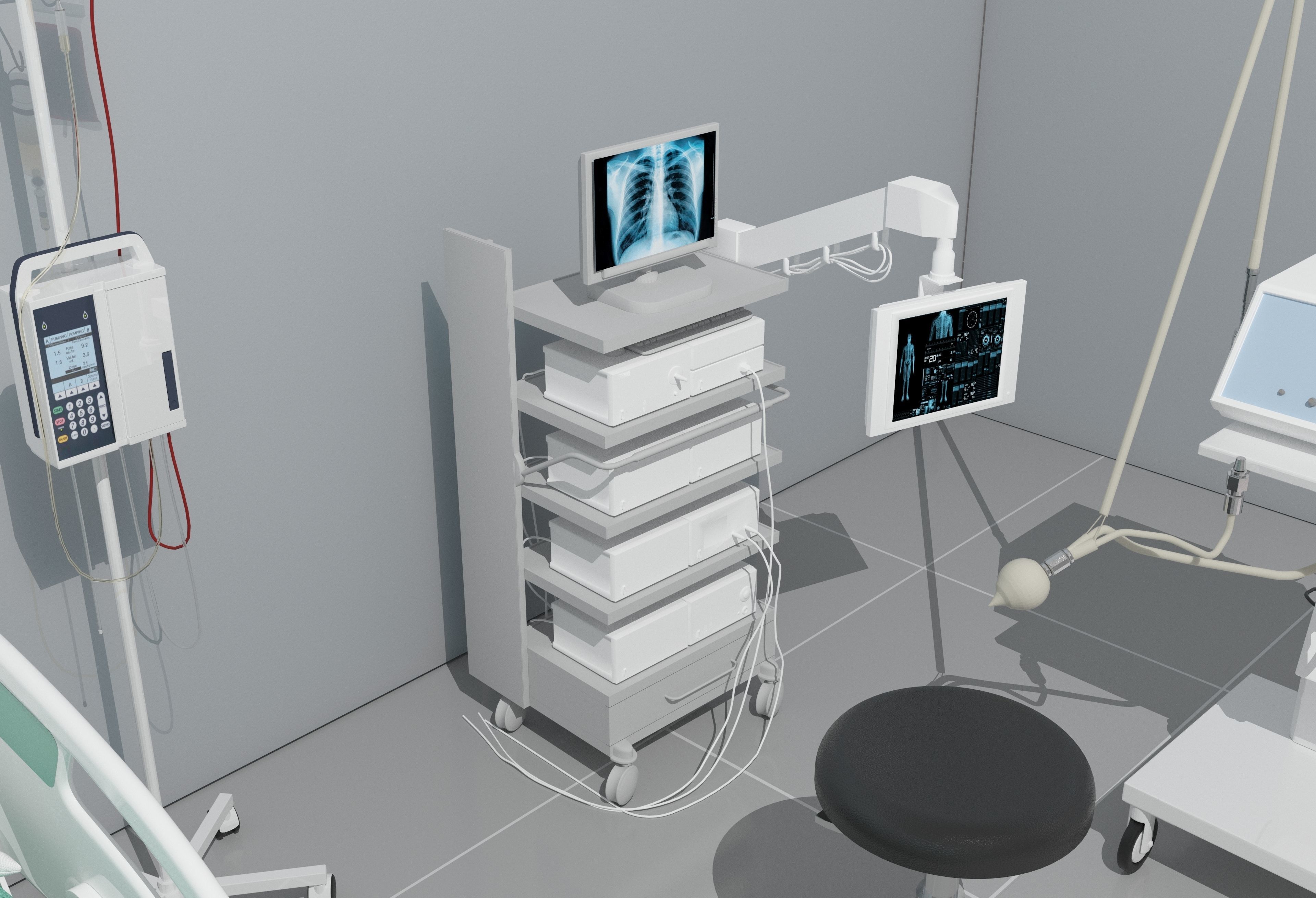 Intensive Care Unit 4 - 4K 3D model_5
