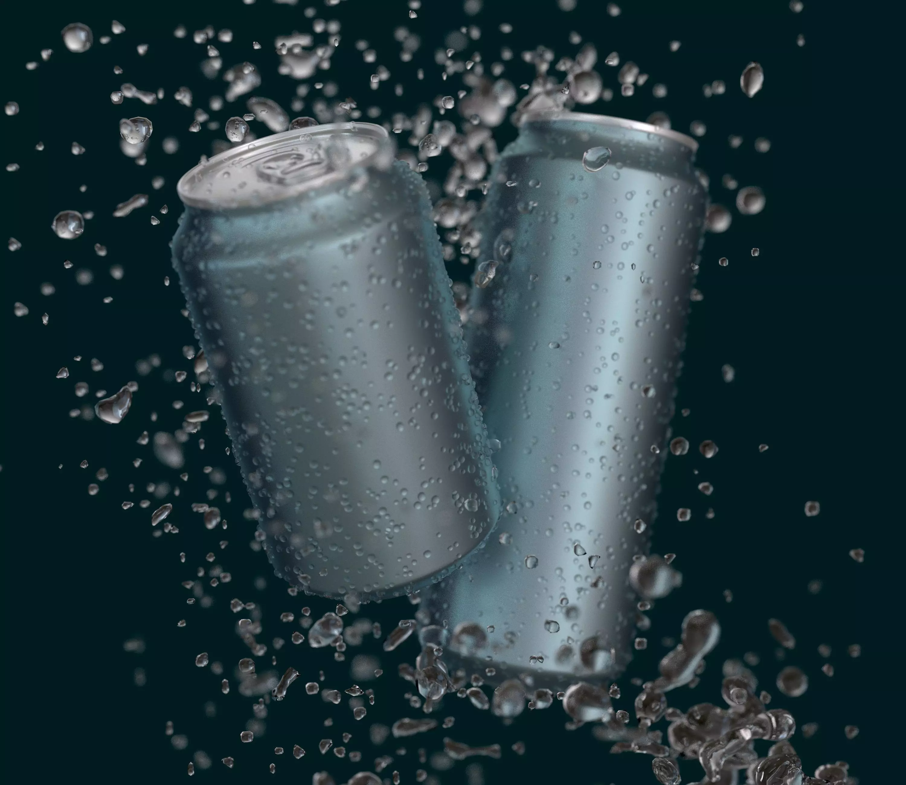Aluminum Cans 330ml 500ml 3D model