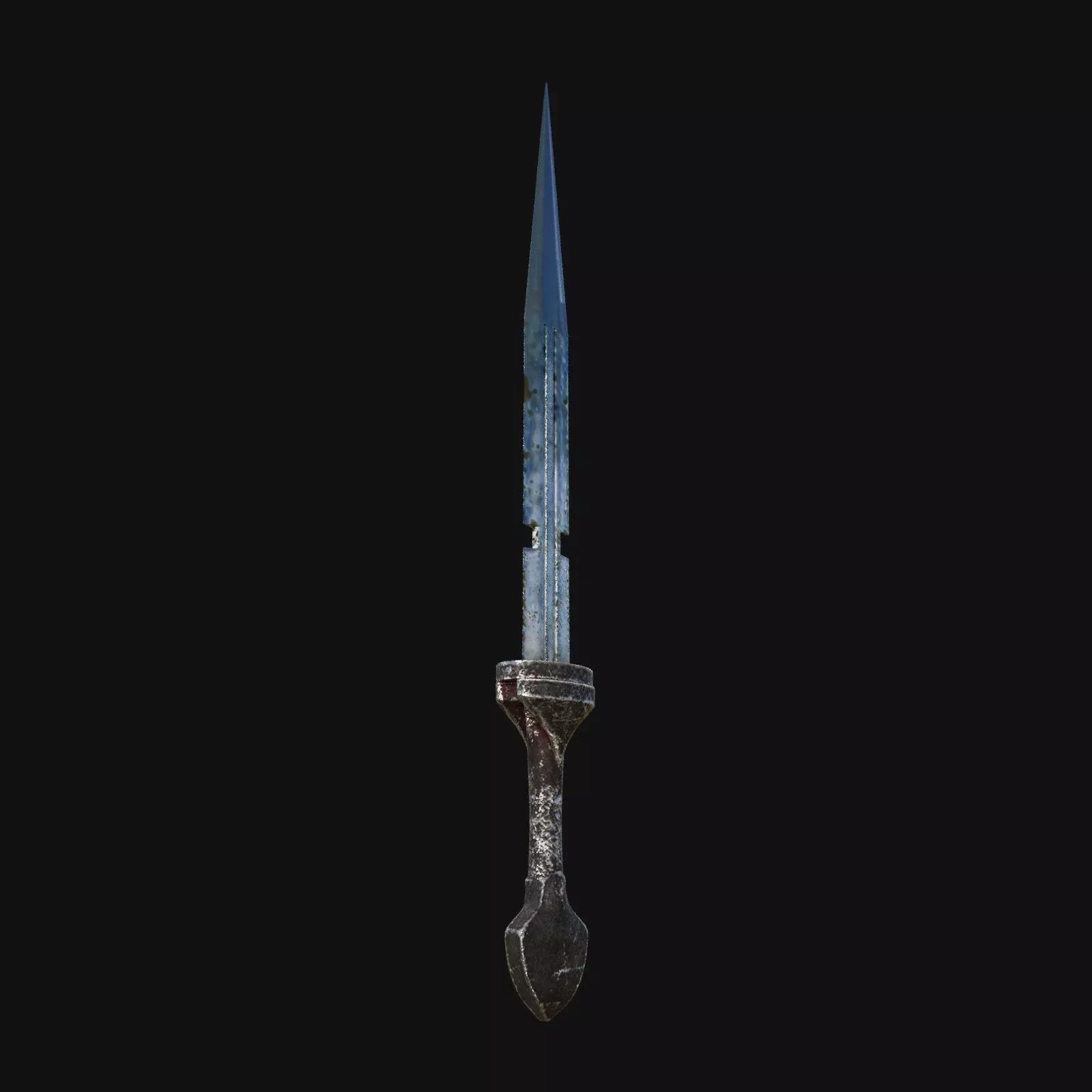 Nocturnal Nightmare Shadowy 3D Model Dagger for Digital Spies 3D model_0