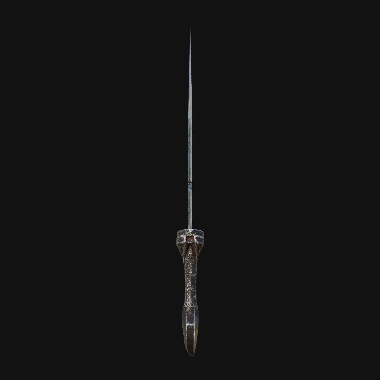 Nocturnal Nightmare Shadowy 3D Model Dagger for Digital Spies 3D model_6