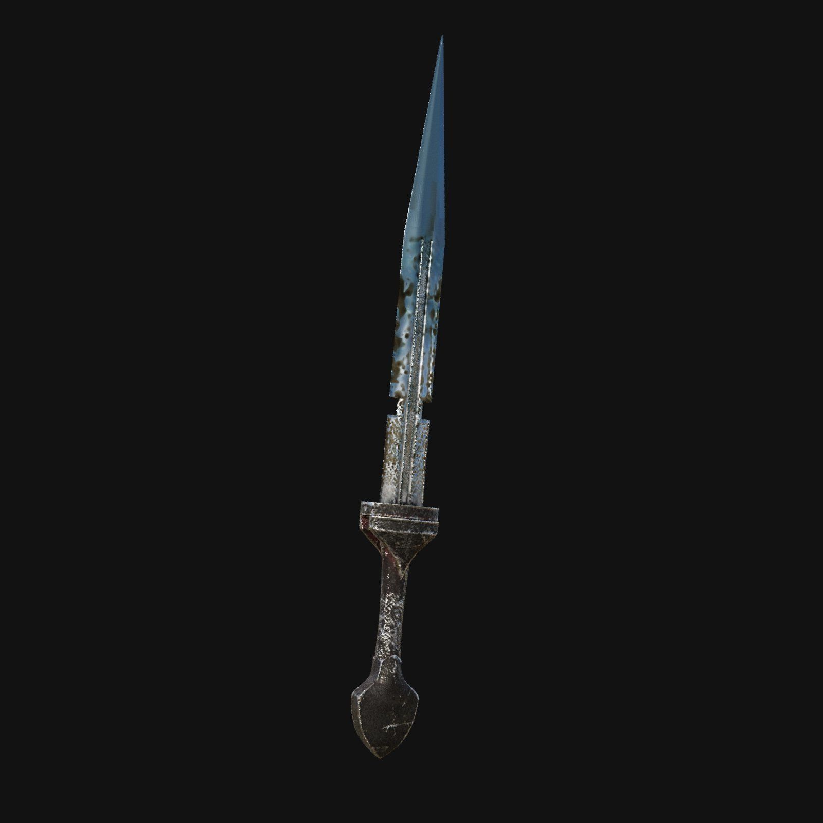 Nocturnal Nightmare Shadowy 3D Model Dagger for Digital Spies 3D model_7