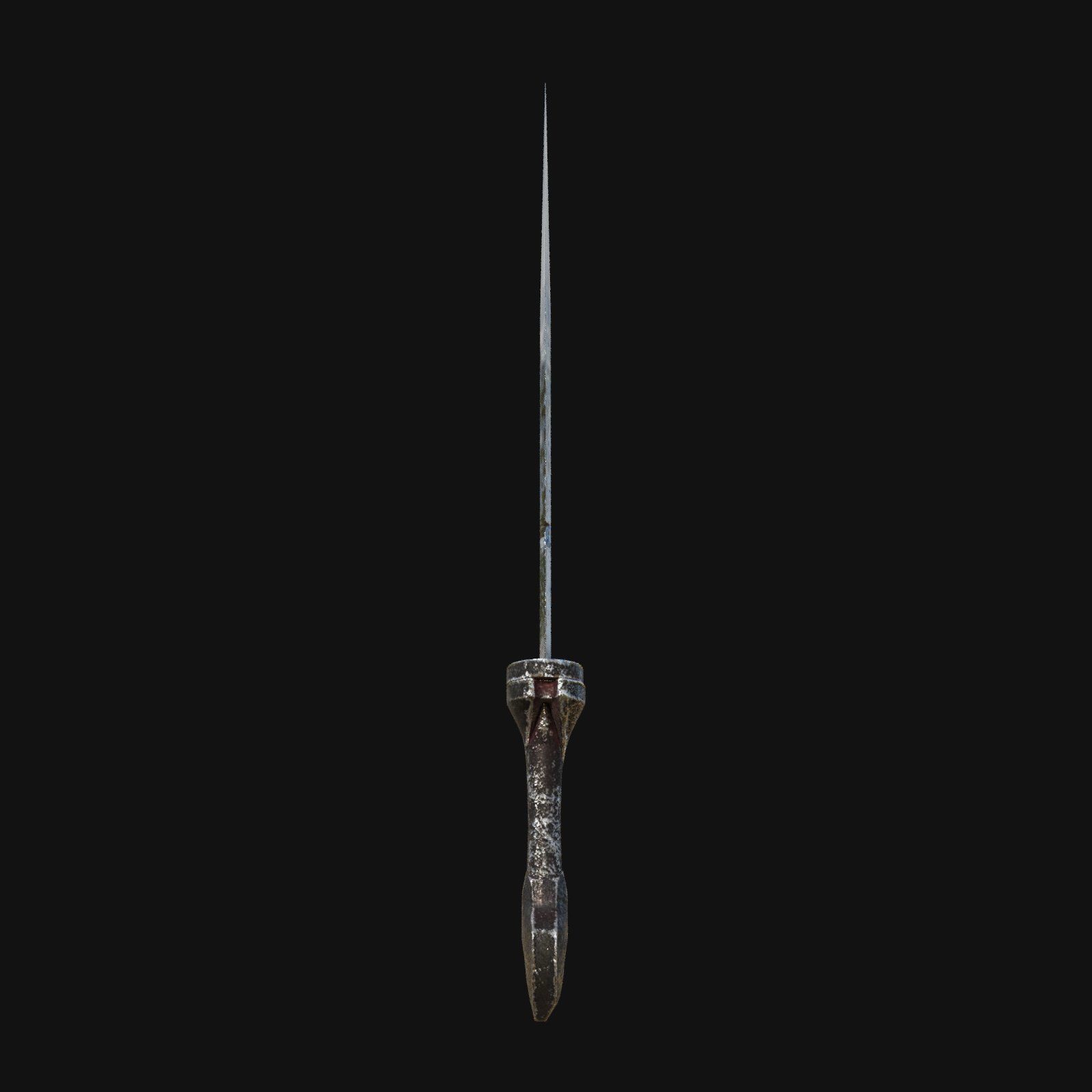 Nocturnal Nightmare Shadowy 3D Model Dagger for Digital Spies 3D model_3