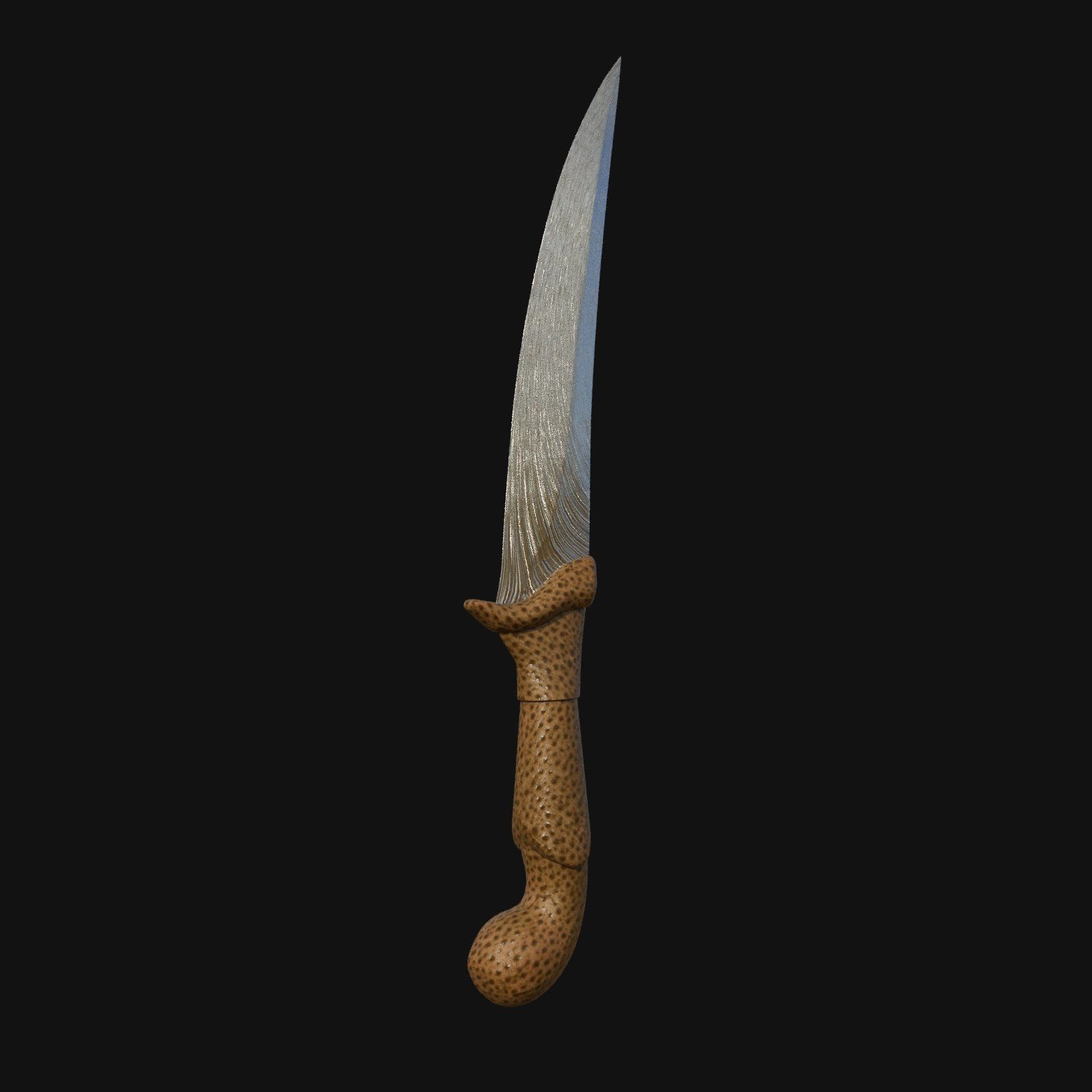Lunar Lurker Celestial 3D Model Dagger for Digital Shadows 3D model_8