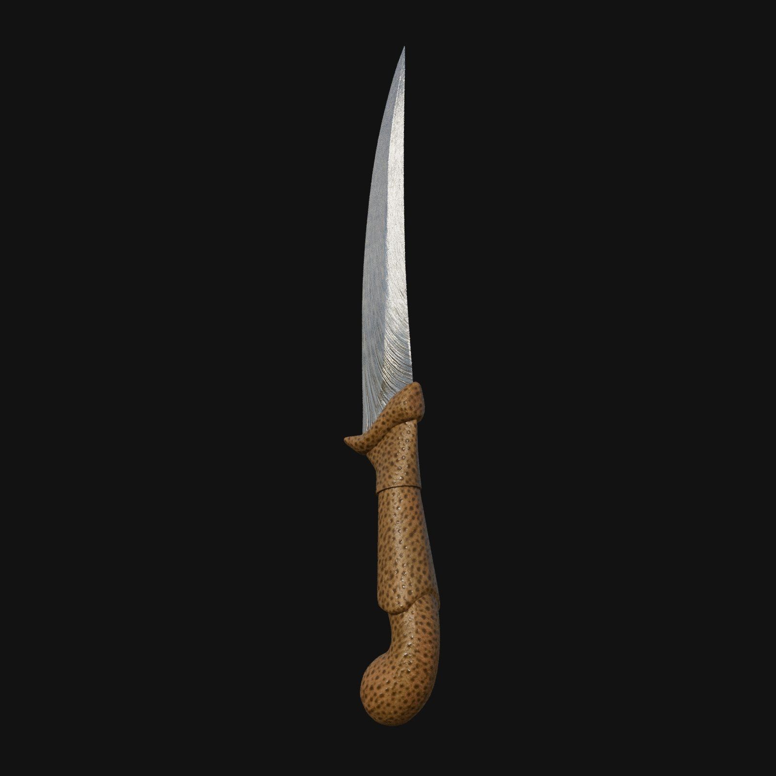 Lunar Lurker Celestial 3D Model Dagger for Digital Shadows 3D model_7