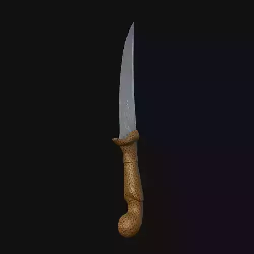 Lunar Lurker Celestial 3D Model Dagger for Digital Shadows
