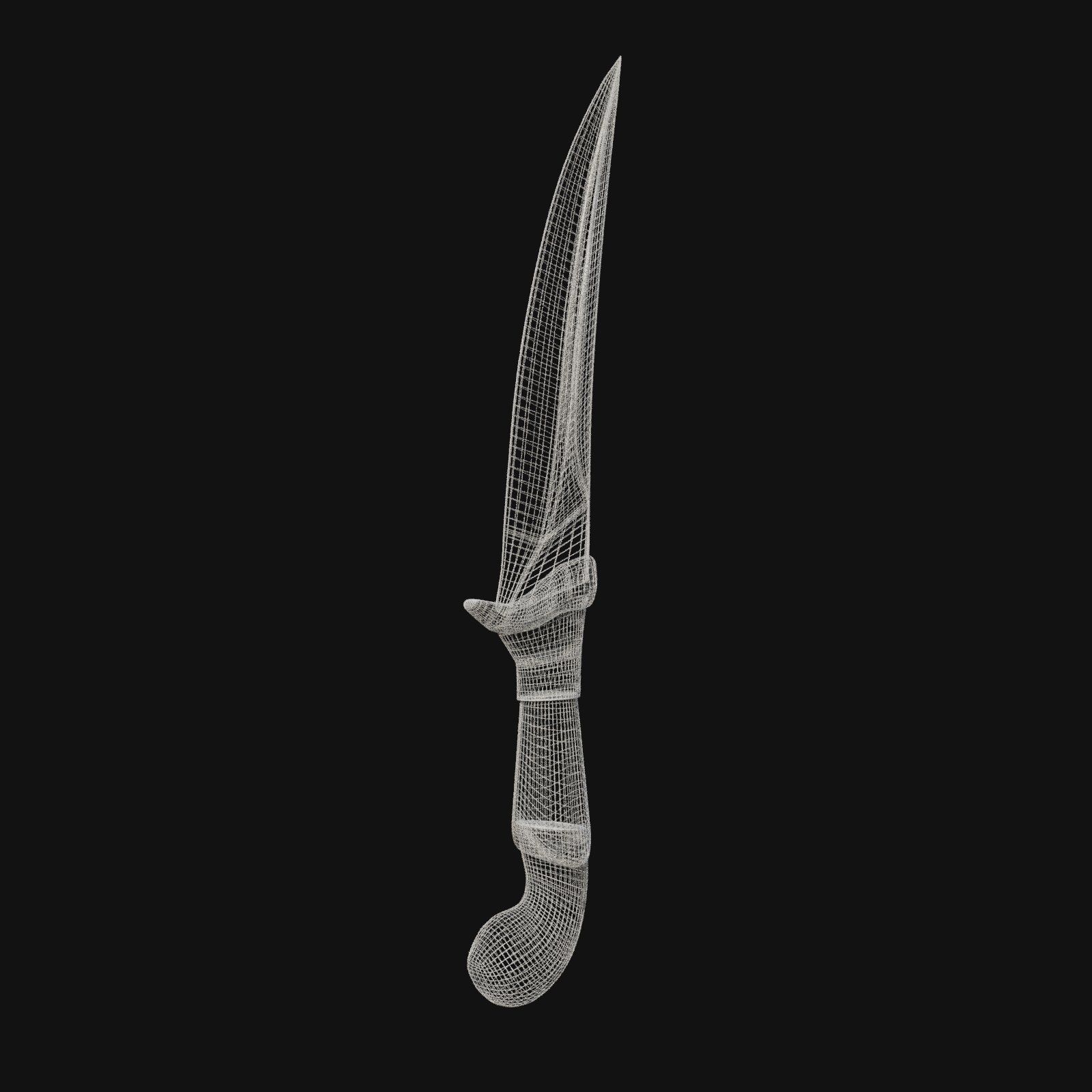 Lunar Lurker Celestial 3D Model Dagger for Digital Shadows 3D model_5
