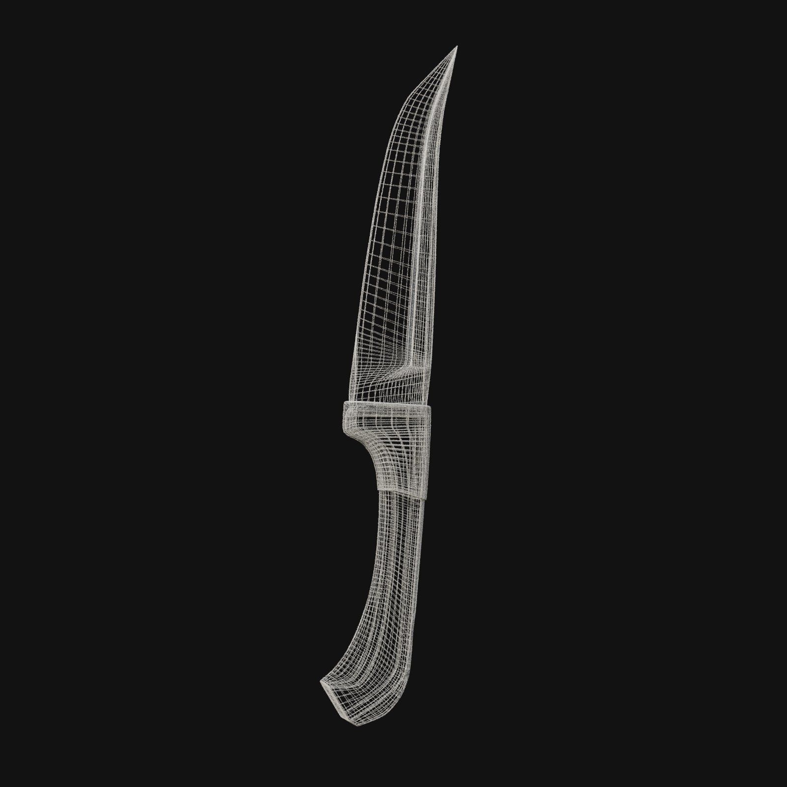 Spectral Symphony Haunting 3D Model Dagger for Digital Specters 3D model_4