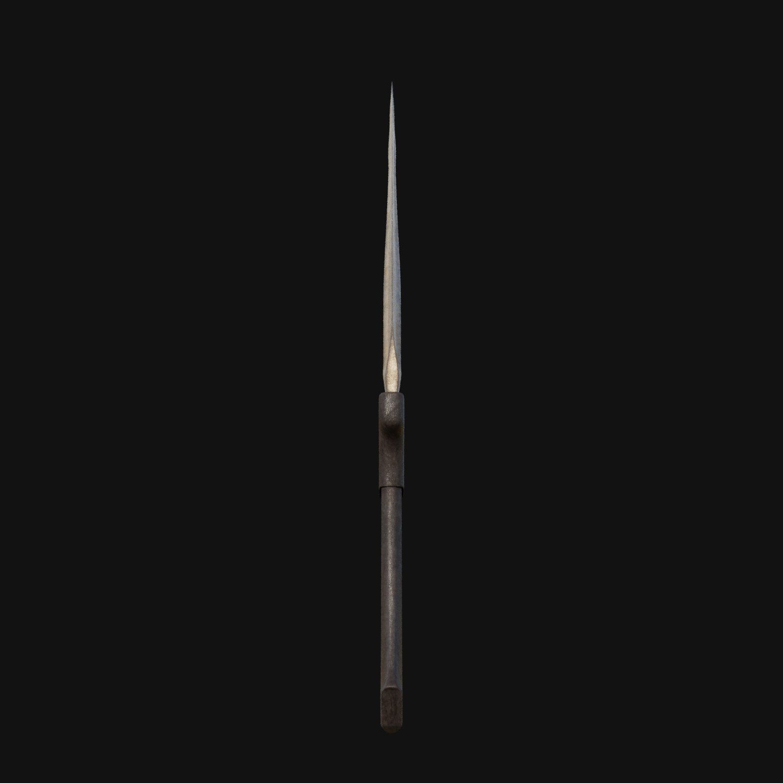 Spectral Symphony Haunting 3D Model Dagger for Digital Specters 3D model_3