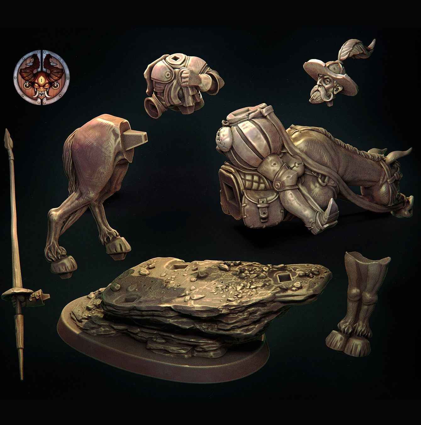 Don Quiote - Large figure  3D print model_2