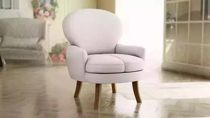 Furniture Accent Chairs Bohemian 017 Low-poly 3D model