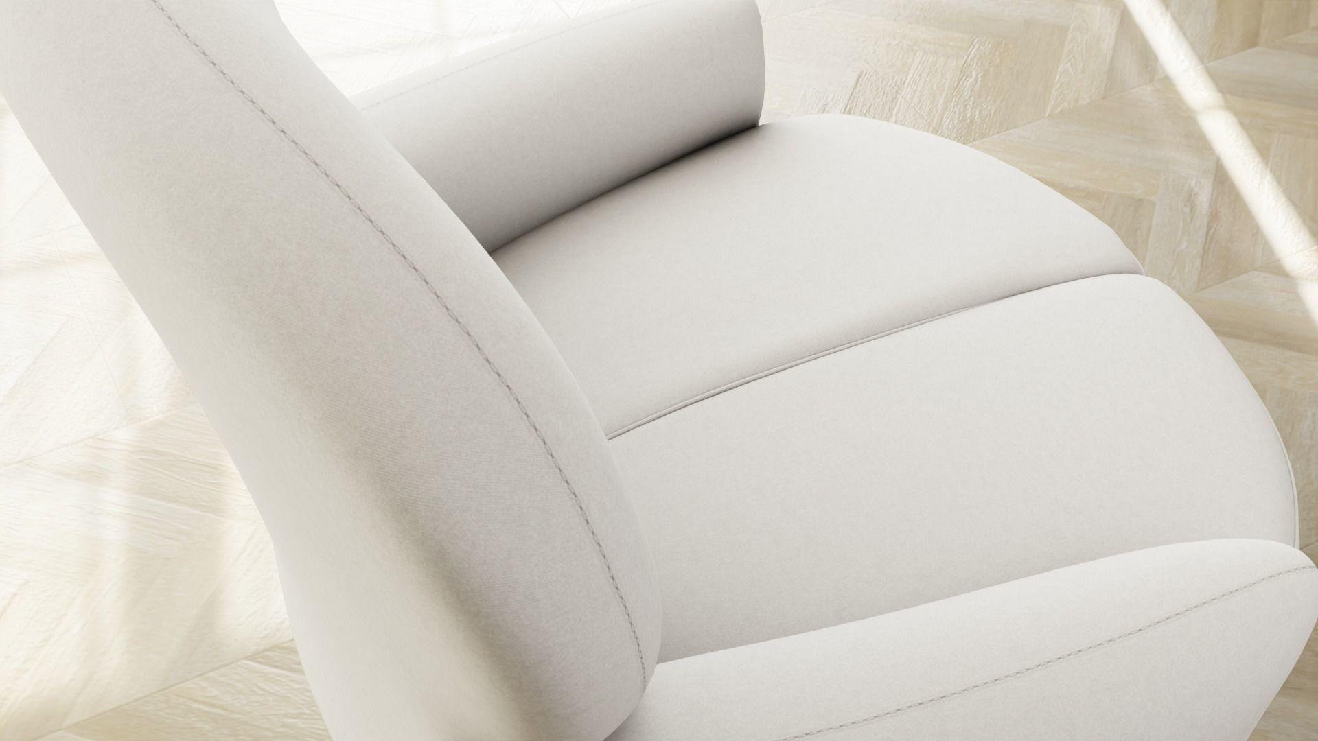 Furniture Accent Chairs Bohemian 017 Low-poly 3D model_3