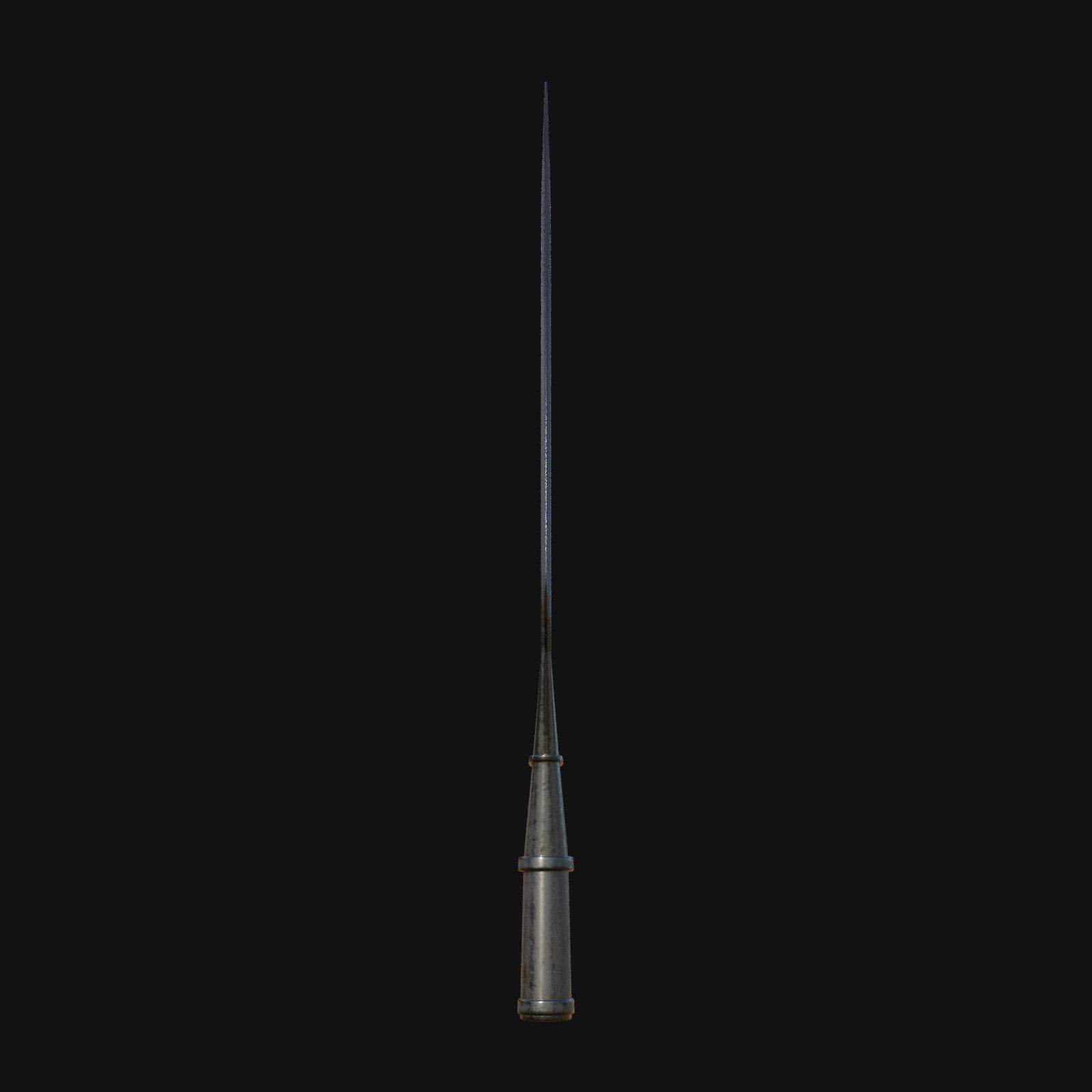 Shadowblade of Stealth Stealthy 3D Model Dagger for Digital Ninj 3D model_2