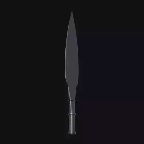 Shadowblade of Stealth Stealthy 3D Model Dagger for Digital Ninj