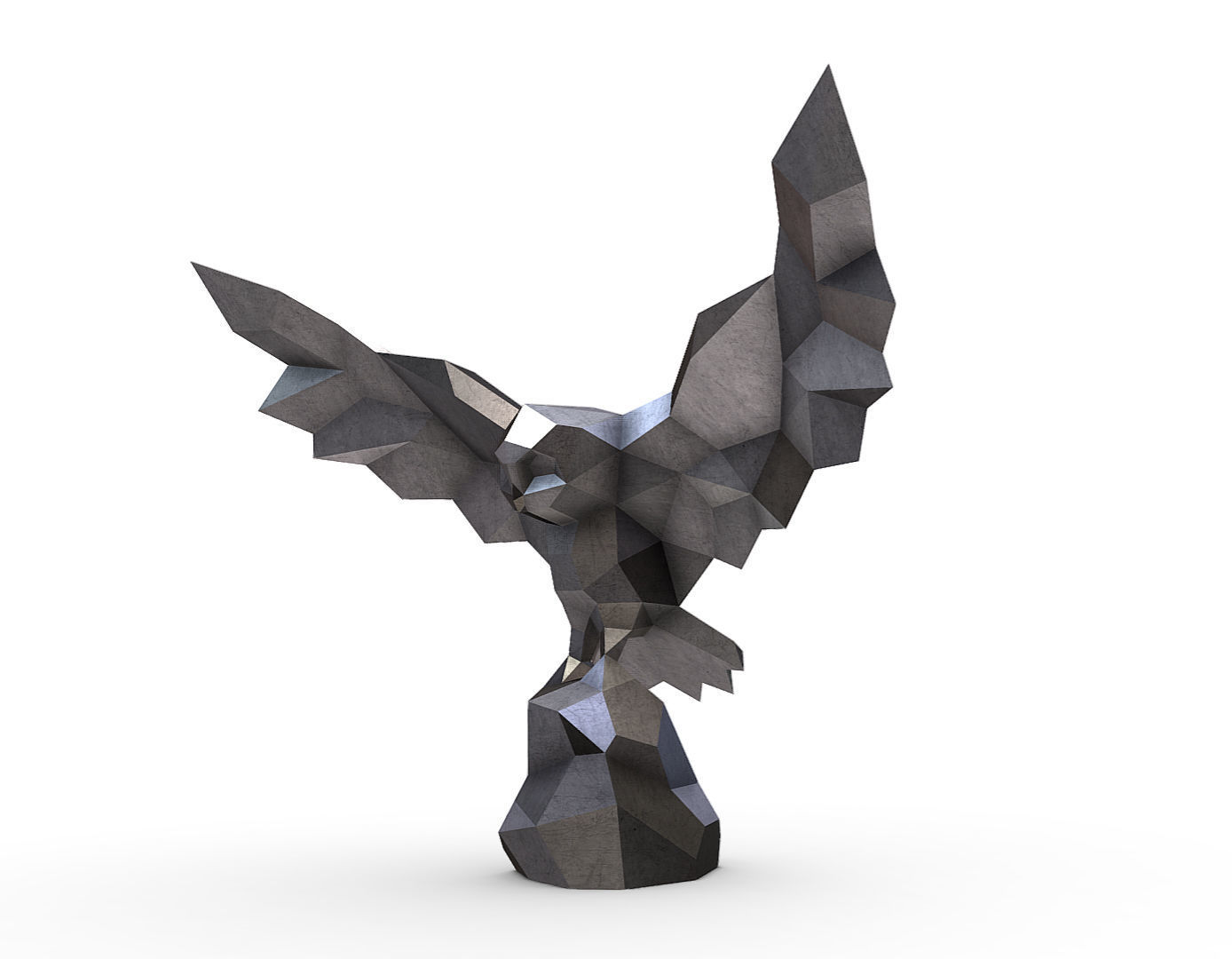 Snowy owl 3D print model_1