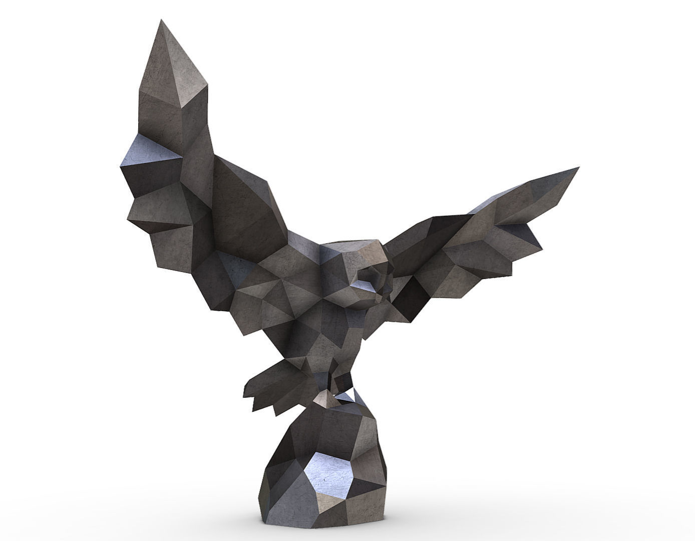 Snowy owl 3D print model_5