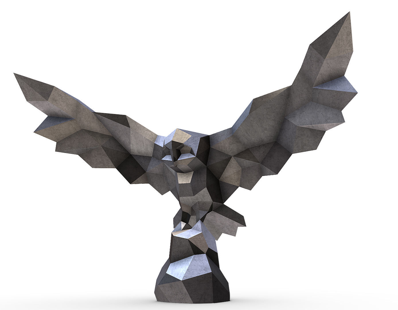 Snowy owl 3D print model_6