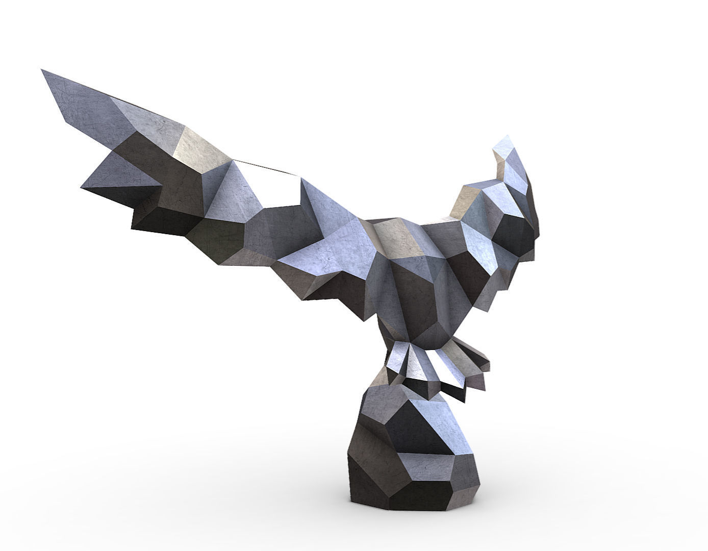 Snowy owl 3D print model_2