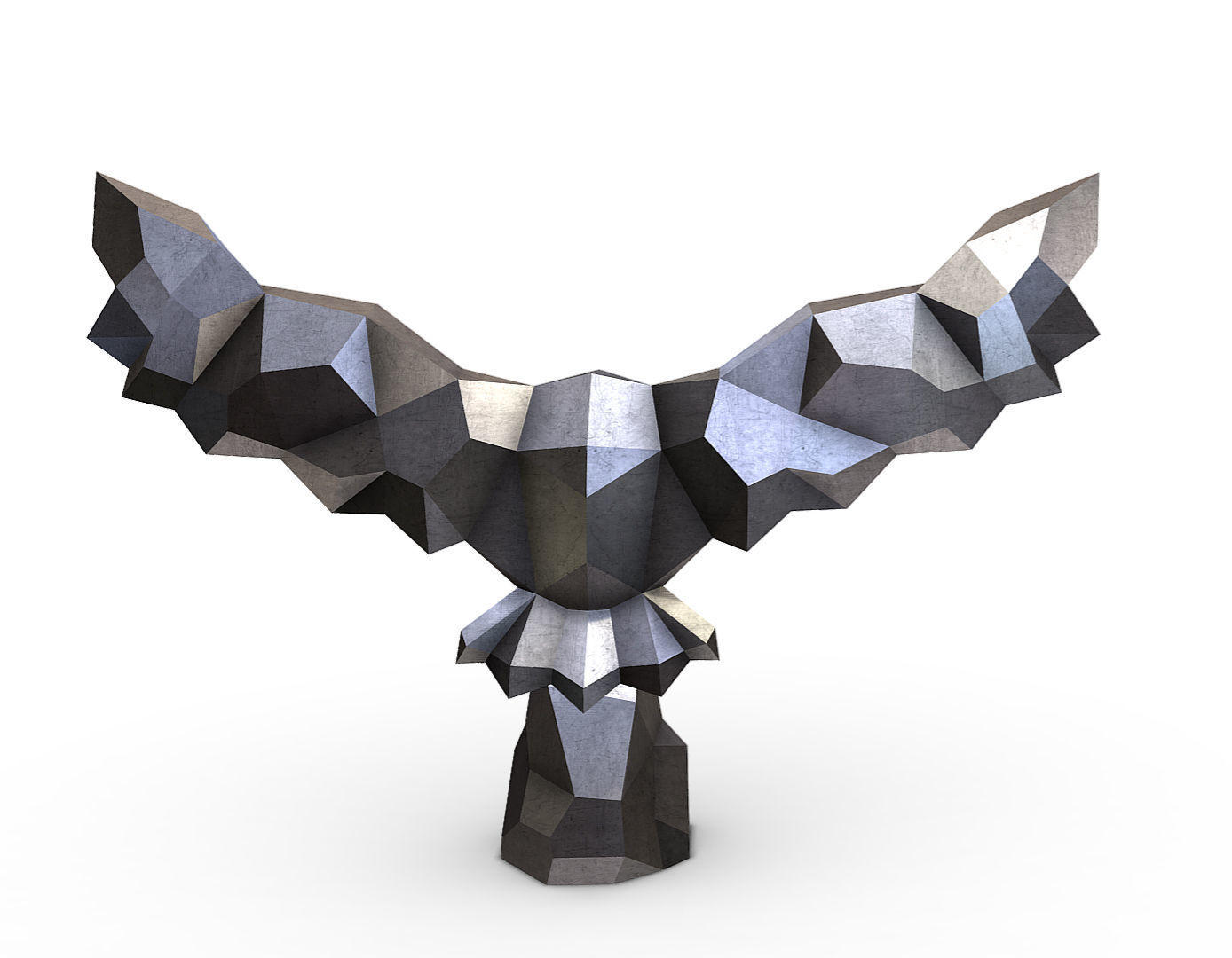 Snowy owl 3D print model_3