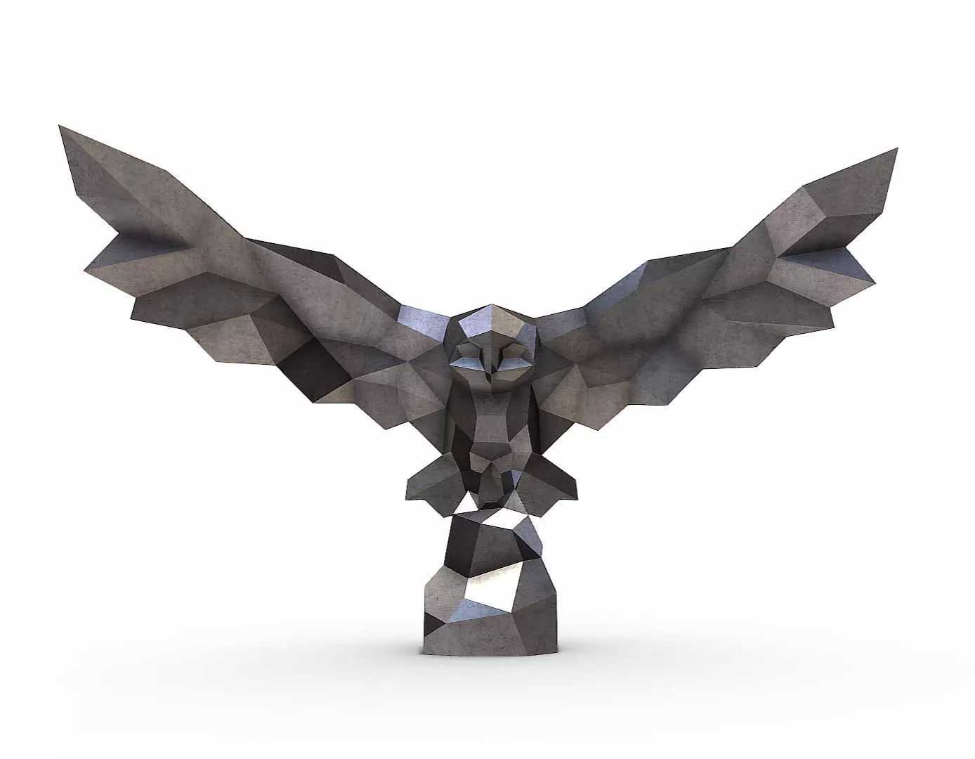Snowy owl 3D print model_0