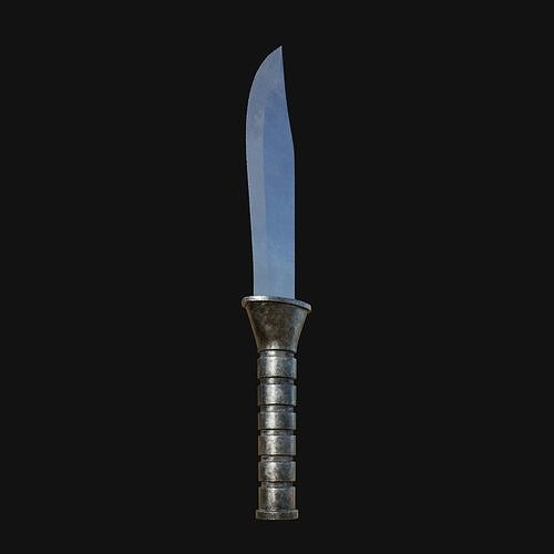 Nocturnal Nightmare Shadowy 3D Model Dagger for Digital Spies 3D model