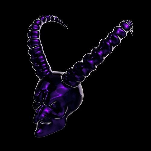 Krampus mask Free 3D model