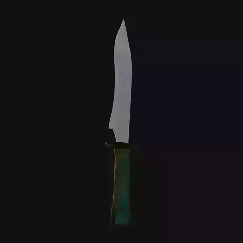 Spectral Symphony Haunting 3D Model Dagger for Digital Specters 3D model