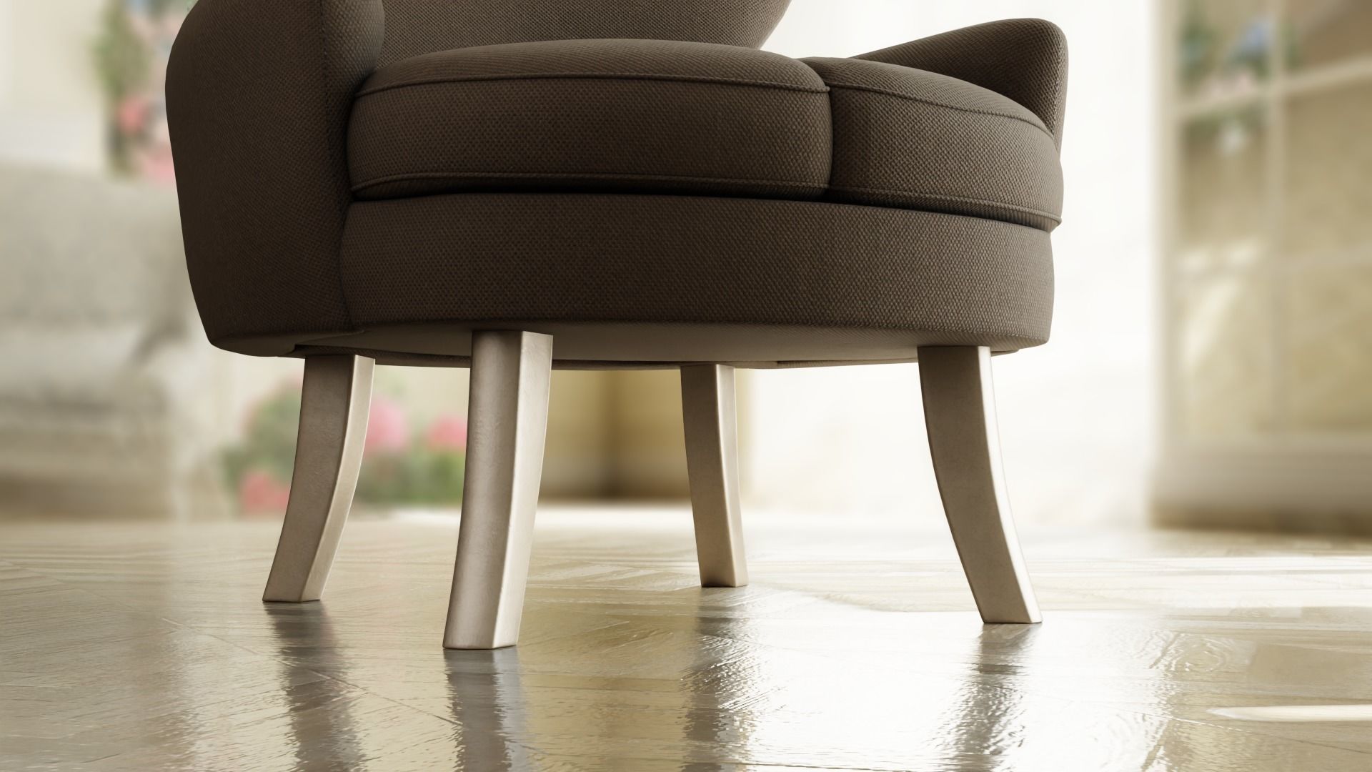 Furniture Accent Chairs Bohemian 020 Low-poly 3D model_4