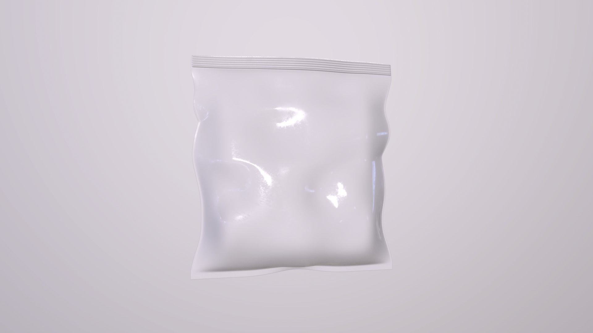 Food storage bags foil and plastic wraps - Ziploc Sandwich Bags Low-poly 3D model_4