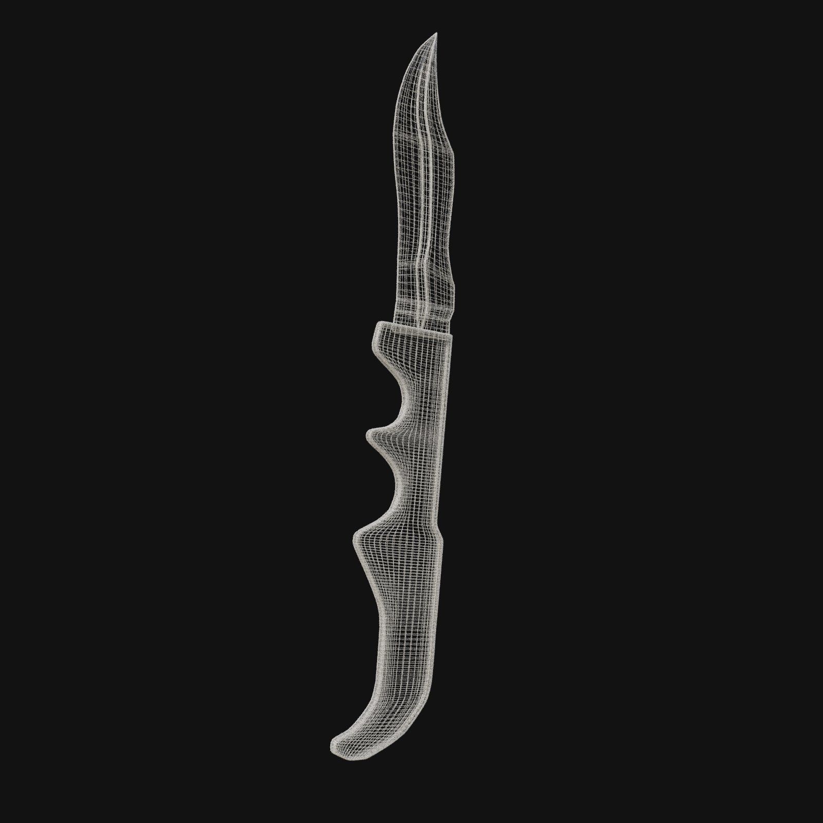 Infernal Inferno Fiery 3D Model Dagger for Digital Outlaws 3D model_4