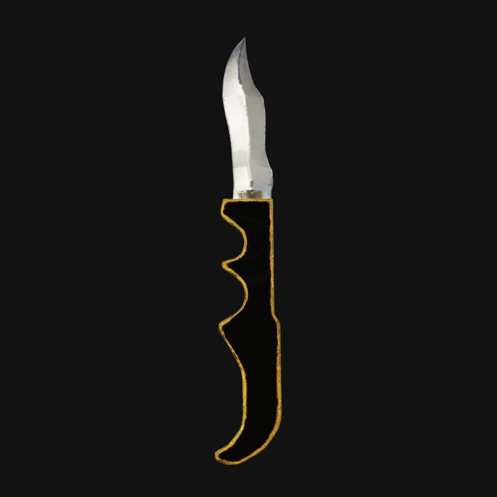 Infernal Inferno Fiery 3D Model Dagger for Digital Outlaws 3D model_2