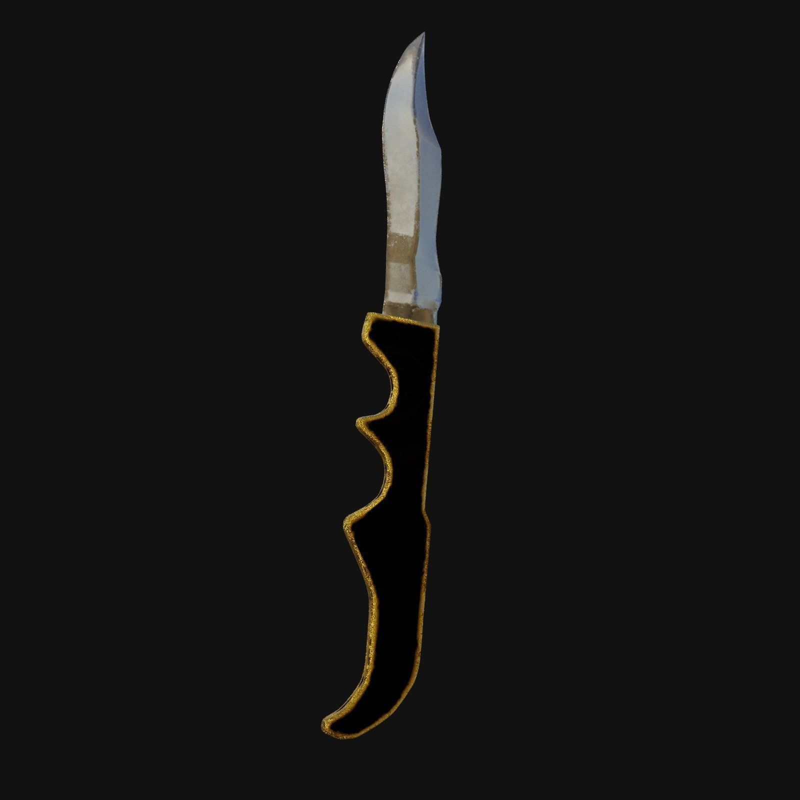 Infernal Inferno Fiery 3D Model Dagger for Digital Outlaws 3D model_8