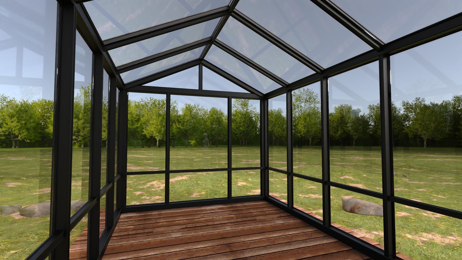 Garden Greenhouse 1 3D model_7