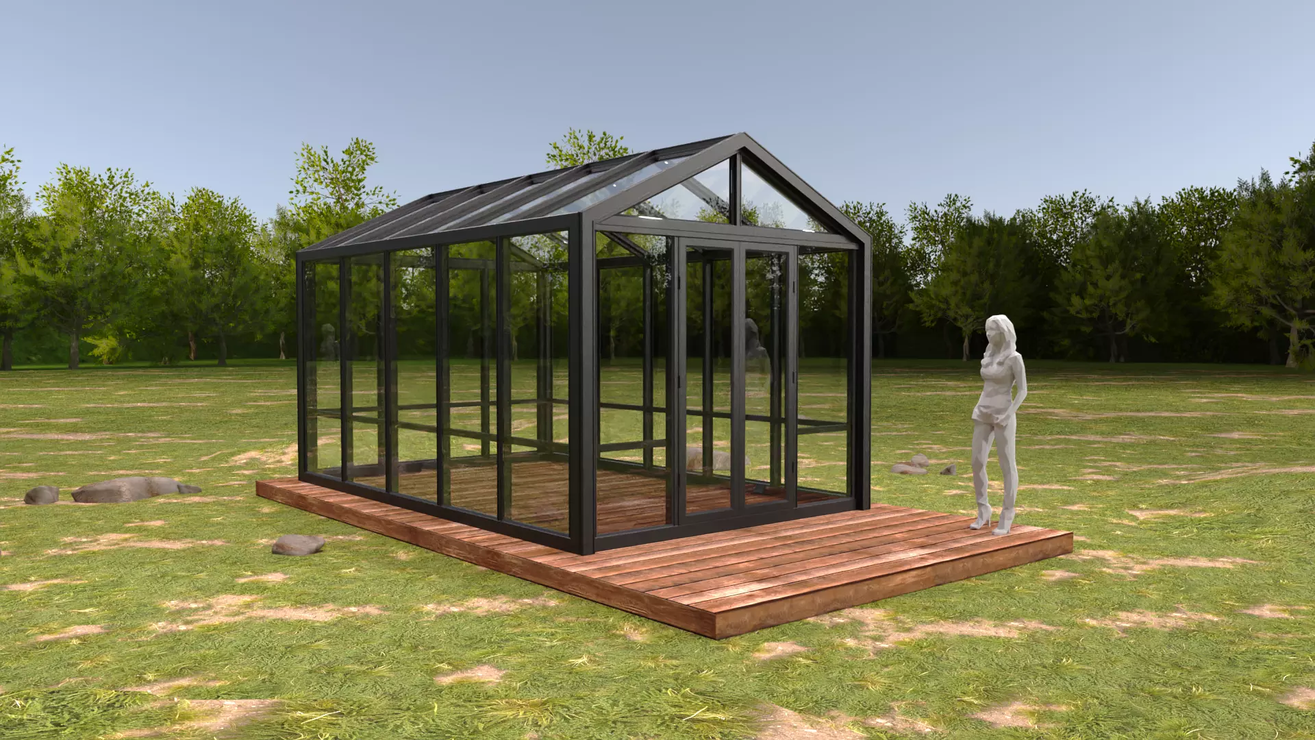 Garden Greenhouse 1 3D model_0