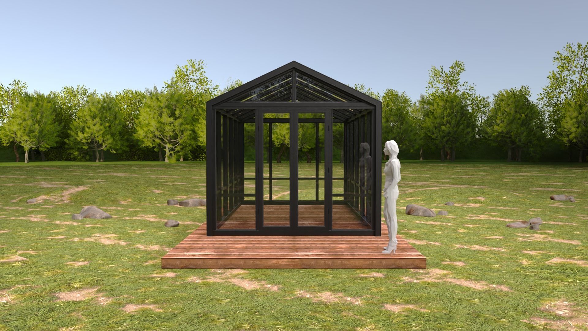 Garden Greenhouse 1 3D model_3